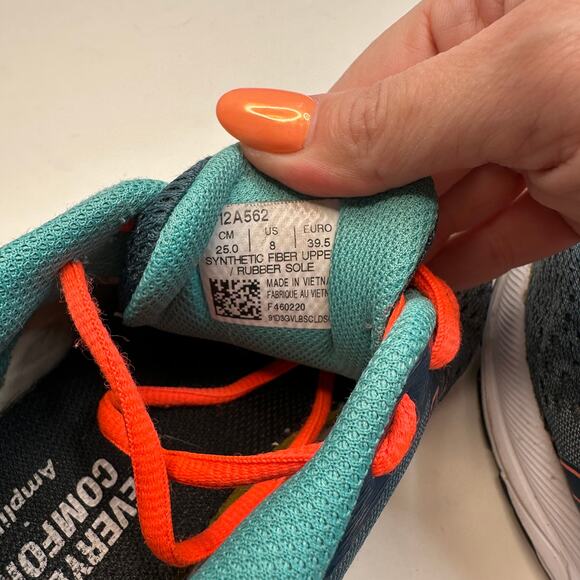 ASICS Gel Excite 7 Magnetic Blue Sunrise Red Sneakers - Picture 7 of 7